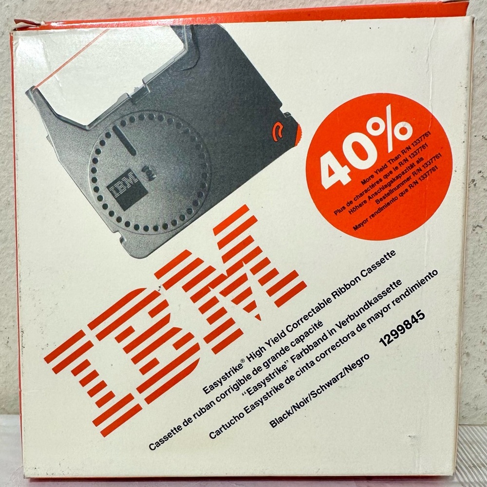 IBM Easystrike High Yield Correctable Ribbon Black Cassette 1299845